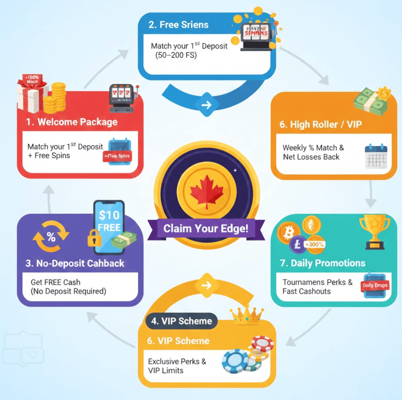 Bonuses and promotions at the best online casino Canada